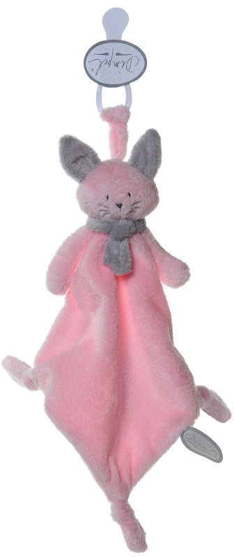  cléo chat attache sucette rose gris 